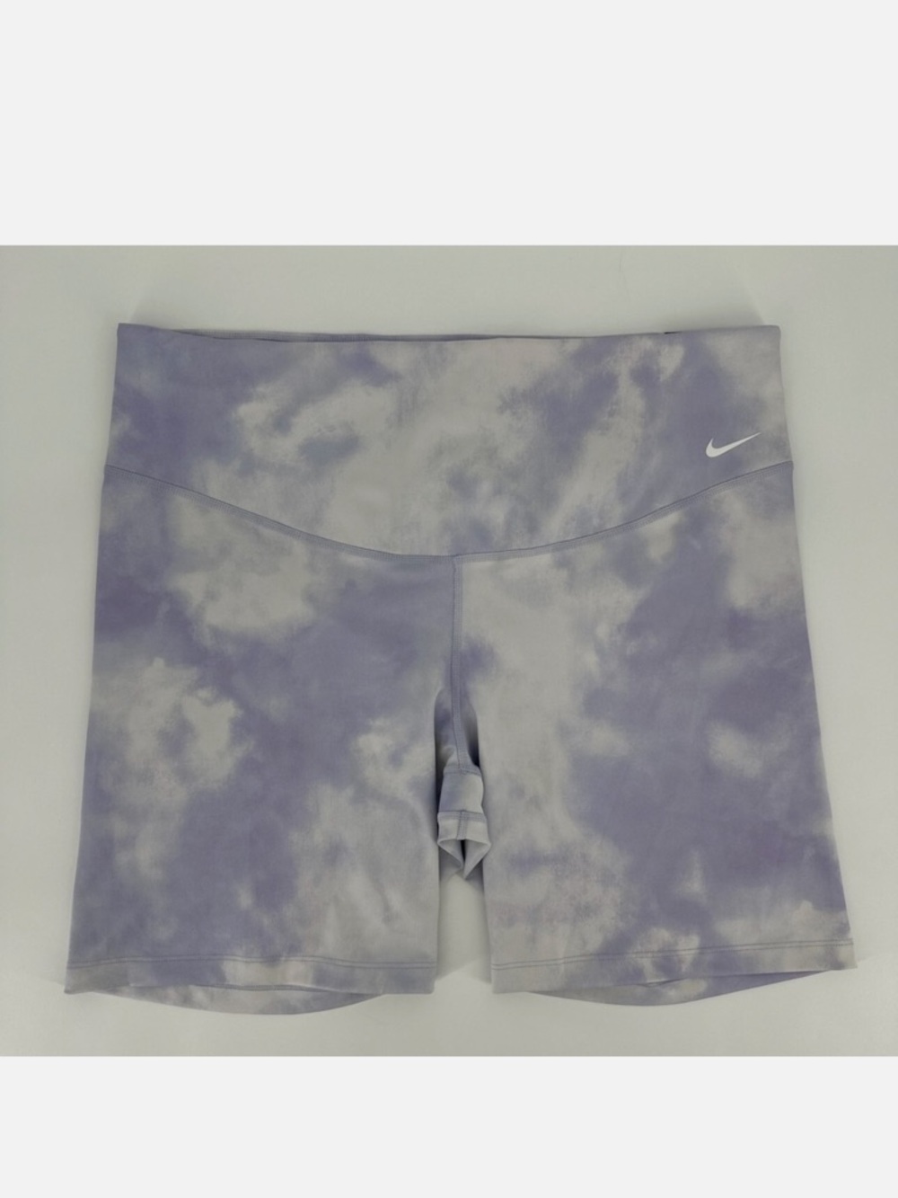 Nike Women's Lavender Tie-Dye High-Rise Bike Shorts